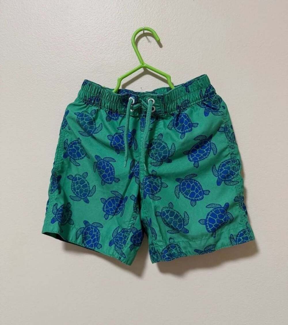 Gap Swim Trunks Size 4 Years Green Blue Turtle Print